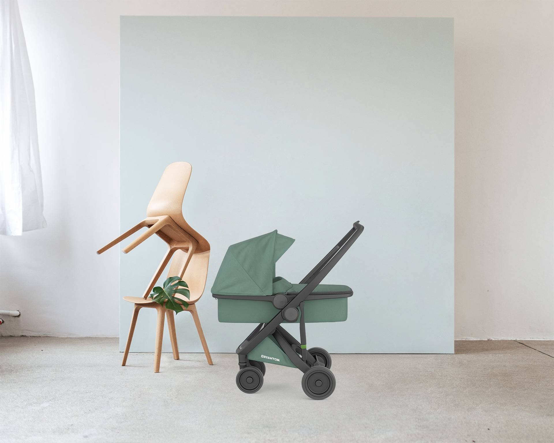 Carrycot / schwarz / sage